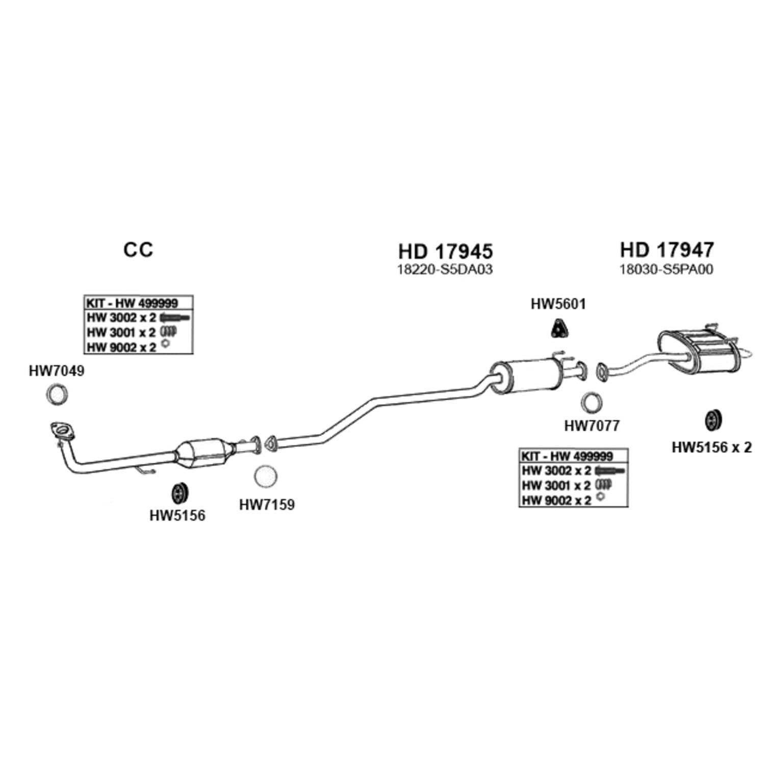 Hw7159 Ap Exhaust Products Gasket