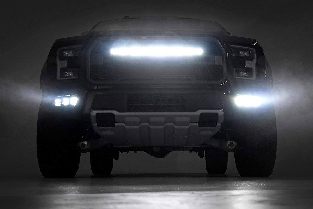 Rough Country 30" Grille Kit Black Series LED for 2017-2020 Ford Raptor - 70702