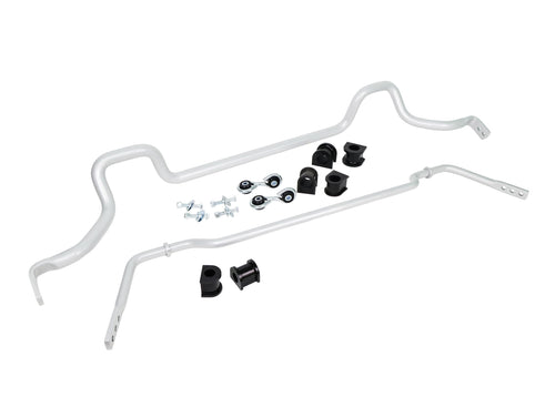 Whiteline Front (30mm) and Rear (20mm) Swaybar Kit; fits Kia Stinger 18-19 BKK001