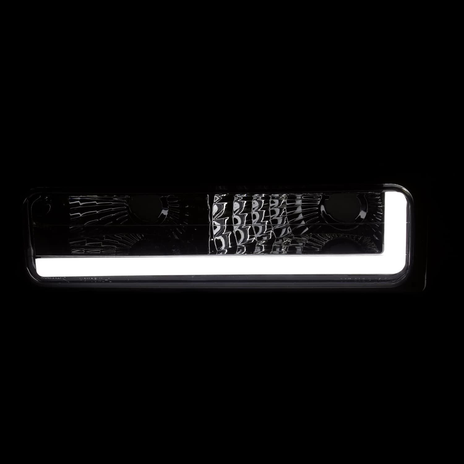 Smoke LED Bar Bumper Lights SPEC-D TUNING Compatible with 1988-1998 Chevy Silverado C10 C/K