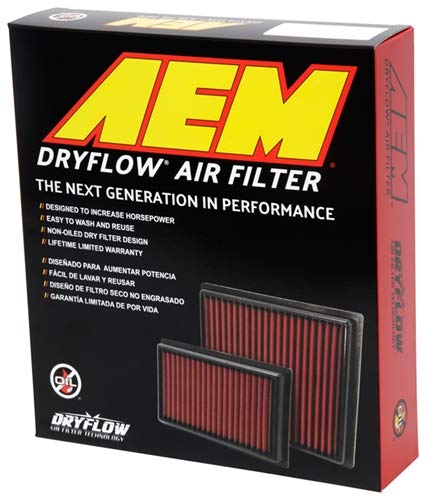 AEM 28-20443 Air Filter Dryflow RX350/Sienna/Camry/ES350/L200/Triton/Fullback, Red