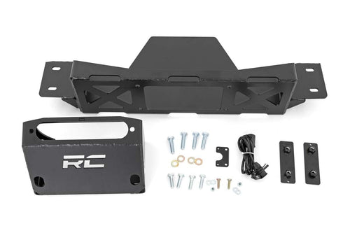 Rough Country Winch Mount Hidden for GM 1988-1998 1500/1995-1999 Tahoe - 11008 Black