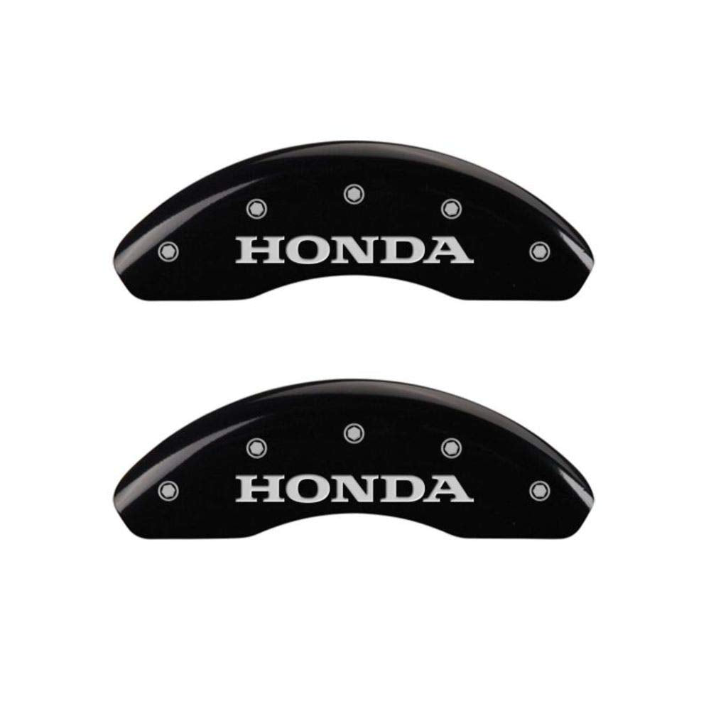 Honda MGP Caliper Covers 20223SHONBK Black Powder Coat Finish, Silver Characters, Set of 4