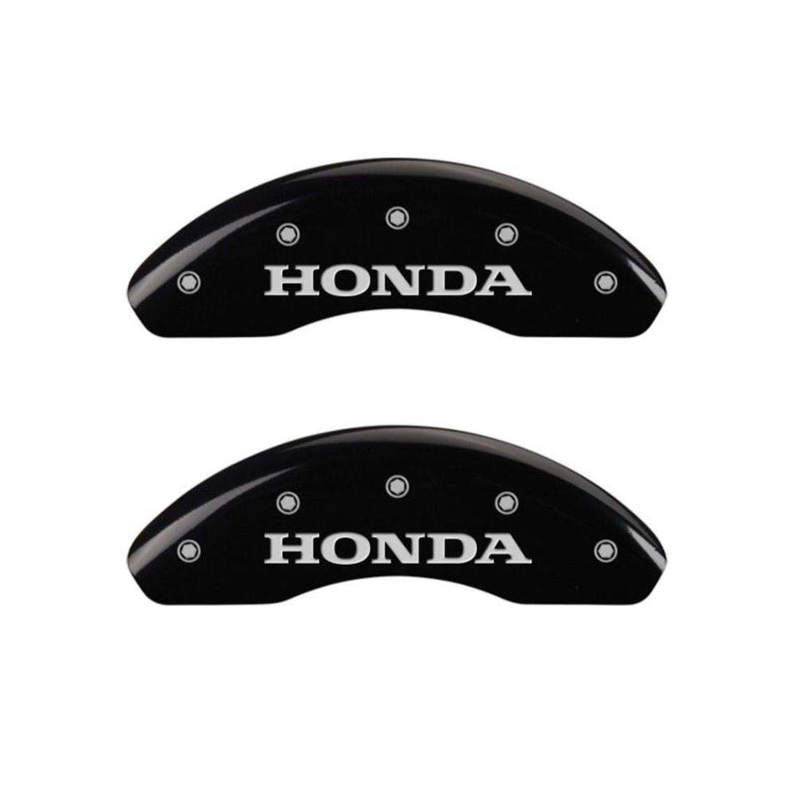 Honda MGP Caliper Covers 20223SHONBK Black Powder Coat Finish, Silver Characters, Set of 4
