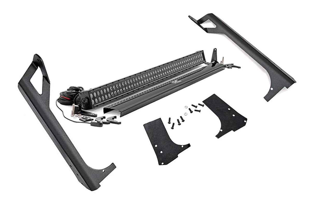 50" Rough Country LED Upper Windshield Kit for 1997-2006 Wrangler TJ - 70503BL