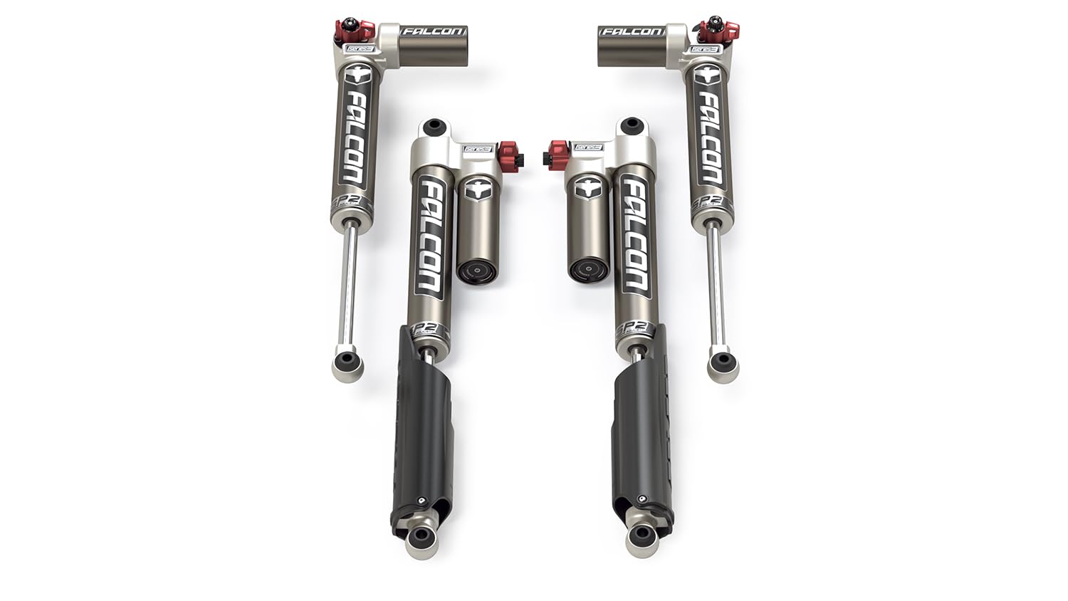 Falcon JT EcoDiesel SP2 3.3 Fast Adjust Piggyback Shock Kit (3.5–4.5” Lift LT)