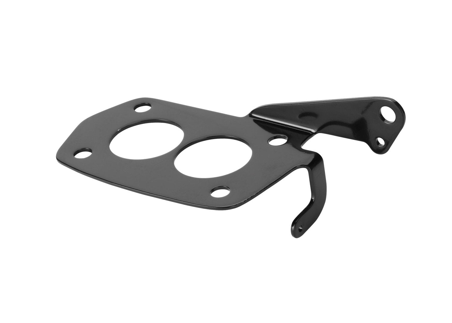 Black Finish Lokar Stainless Steel Throttle Bracket for Rochester Tri-Power XTRP-4004