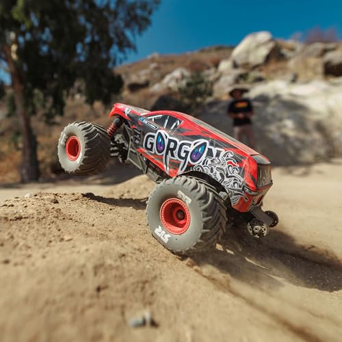 ARRMA 1/16 Gorgon GROM RC Truck 4X4 RTR Brushed Monster Truck (Battery & Charger Included), Red, ARA2130T2