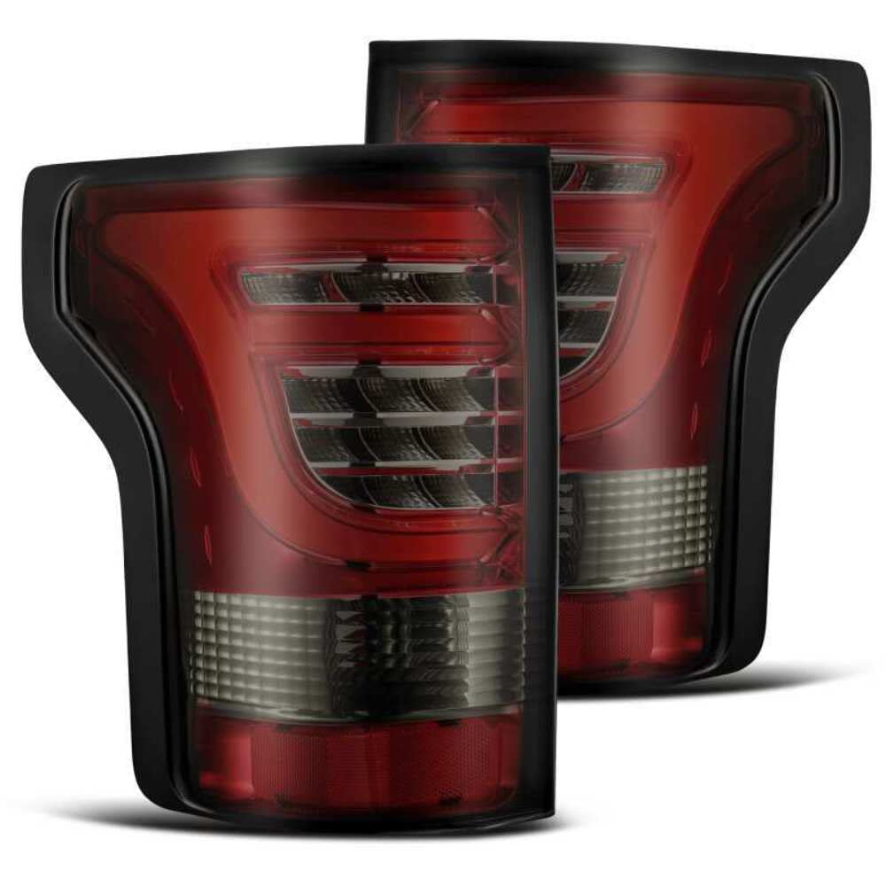 AlphaRex USA (652020) PRO-Series LED Tail Lights 15-17 Ford F-150 Red Smoke (Excl Models w/Blind Spot Sensor)