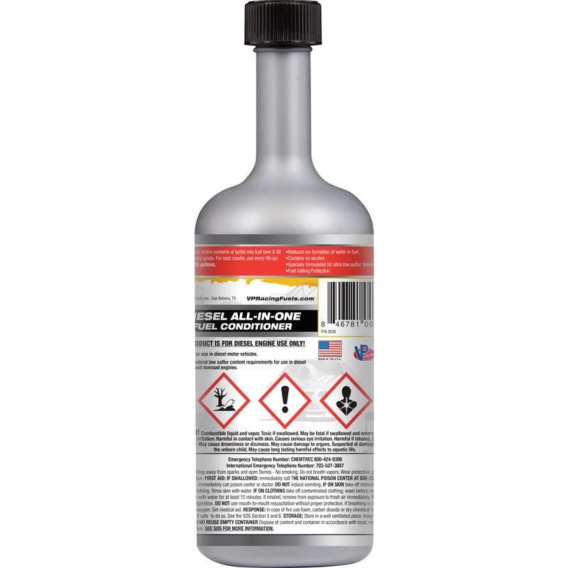 Diesel All-In-One Fuel Conditioner VP Racing 2838 - 16 Ounce (9 Pack)