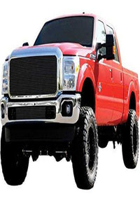 Horizontal T-Rex 20546B Aluminum Black Finish Billet Grille Insert for Ford Super Duty