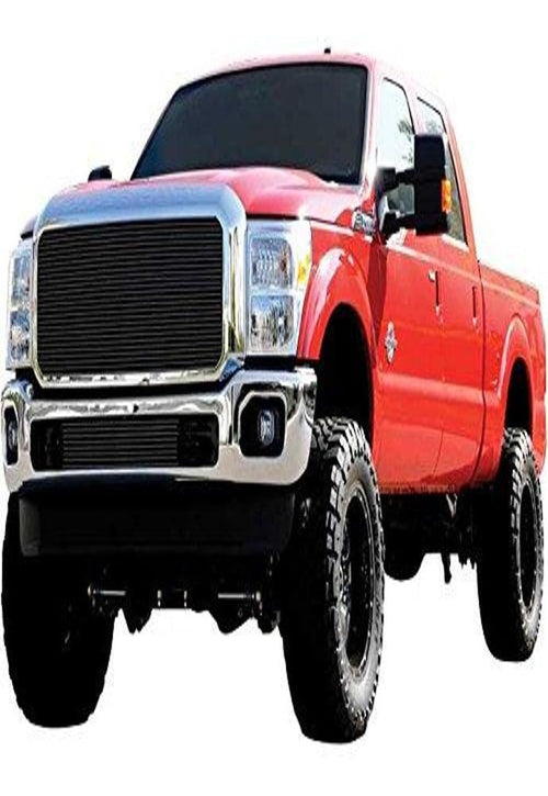 Horizontal T-Rex 20546B Aluminum Black Finish Billet Grille Insert for Ford Super Duty