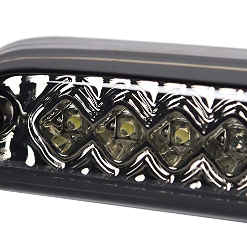 3rd Third Brake Light SPEC-D TUNING Smoke Lens Compatible with 1999-2016 Ford F-250/F-350/F-450/F-550 Super Duty, 1993-2011 Ford Ranger