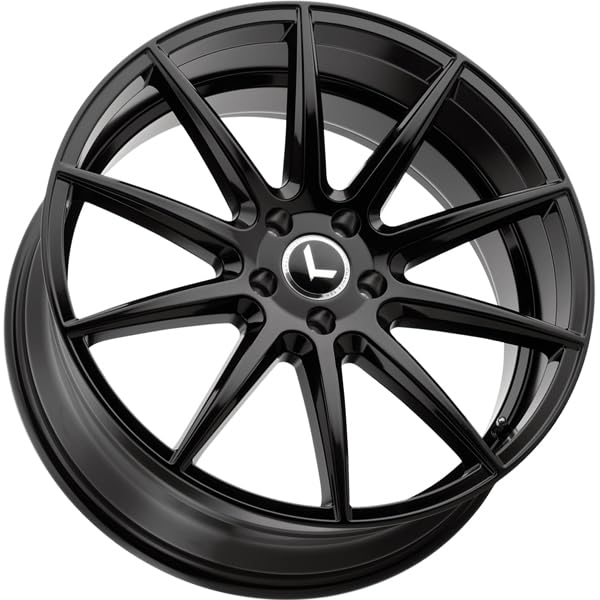 KR194 KRAZE Gloss Black Wheel with Aluminum (18 x 8. inches /5 x 5 mm, 40 mm Offset)
