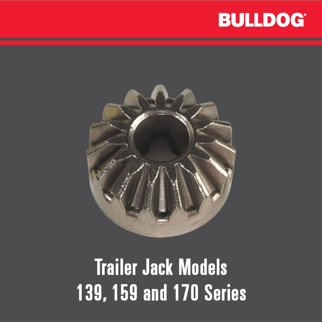 500106 Bulldog Bevel Sidewind Gear Kit Trailer Jack Replacement Part for Bulldog Trailer Jack Models 139, 159 and 170 Series, For Up to and Including 5,000 lbs. Capacity Models