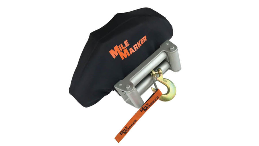 Mile Marker Full Size Neoprene Winch Cover 8506 - All Weather Protection, Resistant to Tears and Rips, Specifically Shaped to Your Exact Winch