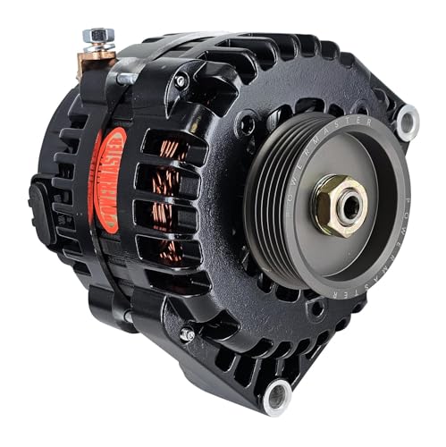 Alt GM Powermaster AD244 Black 220A 3" 6 grv Corvette Upgrade 1997-2014 Exc. ZR1 1-Wire or OE