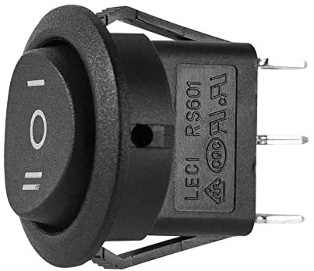 Momentary Off Momentary Switch Round - Install Bay 5 Pk