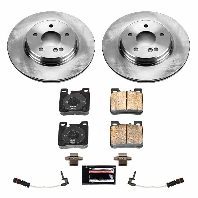 Power Stop Autospecialty KOE5053 Rear Replacement Brake Kit-OE Brake Rotors & Ceramic Brake Pads For Chrysler Crossfire 2005-2006, Mercedes-Benz E430 2000 [Model Specific]