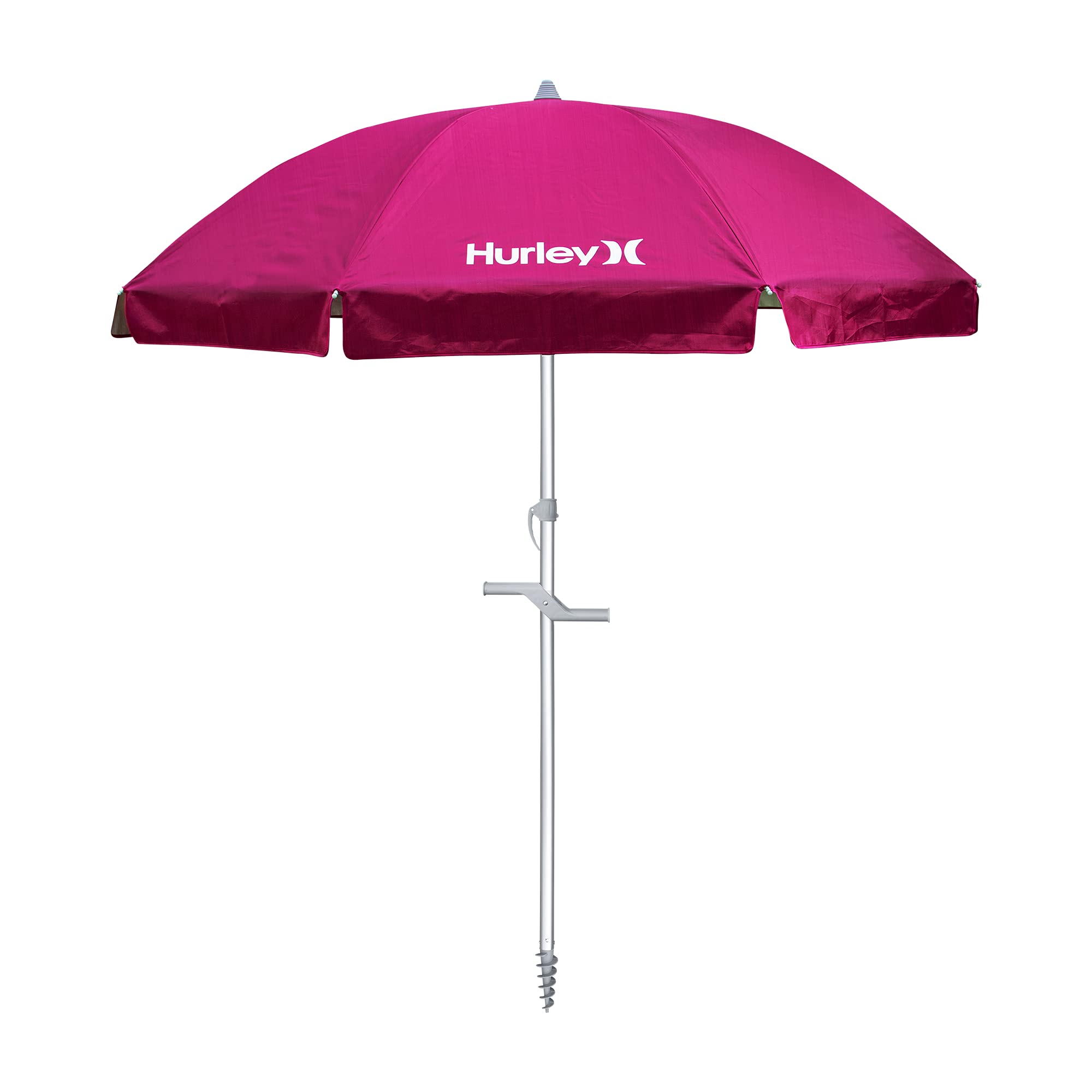 7' Hurley Beach Umbrella, Fireberry