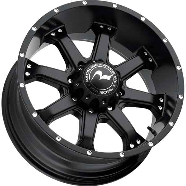 Assault Raceline Wheels 991 Satin Black Wheel (16 x 8. inches /5 x 127 mm, 0 mm Offset)