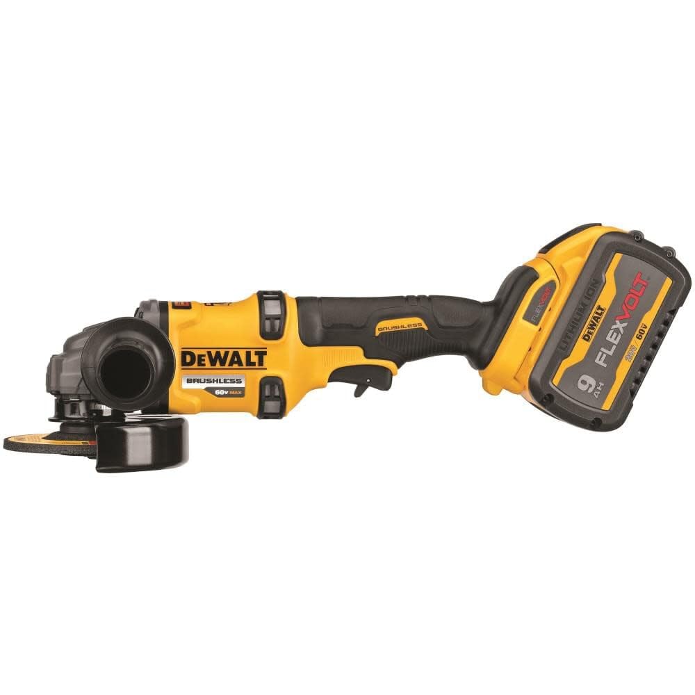 FLEXVOLT DEWALT 60V MAX* Angle Grinder with Kickback Brake Kit, 4-1/2-Inch to 6-Inch (DCG418X1)