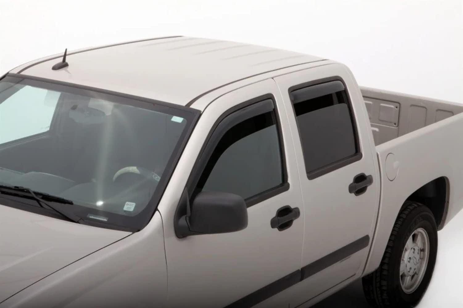 Chevy Colorado Crew Cab AVS 04-12 In-Channel Ventvisor Front & Rear Window Deflectors 4pc - Smoke