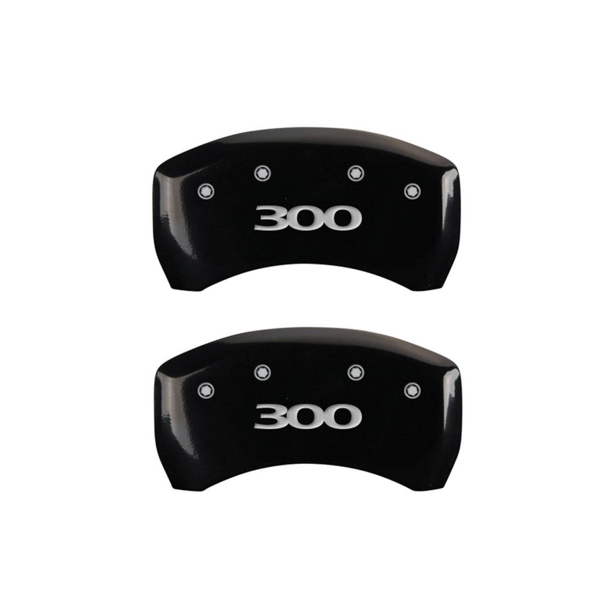 MGP 32020S300BK Black Caliper Covers 300 - Engraved Front & Rear44; Set of 4