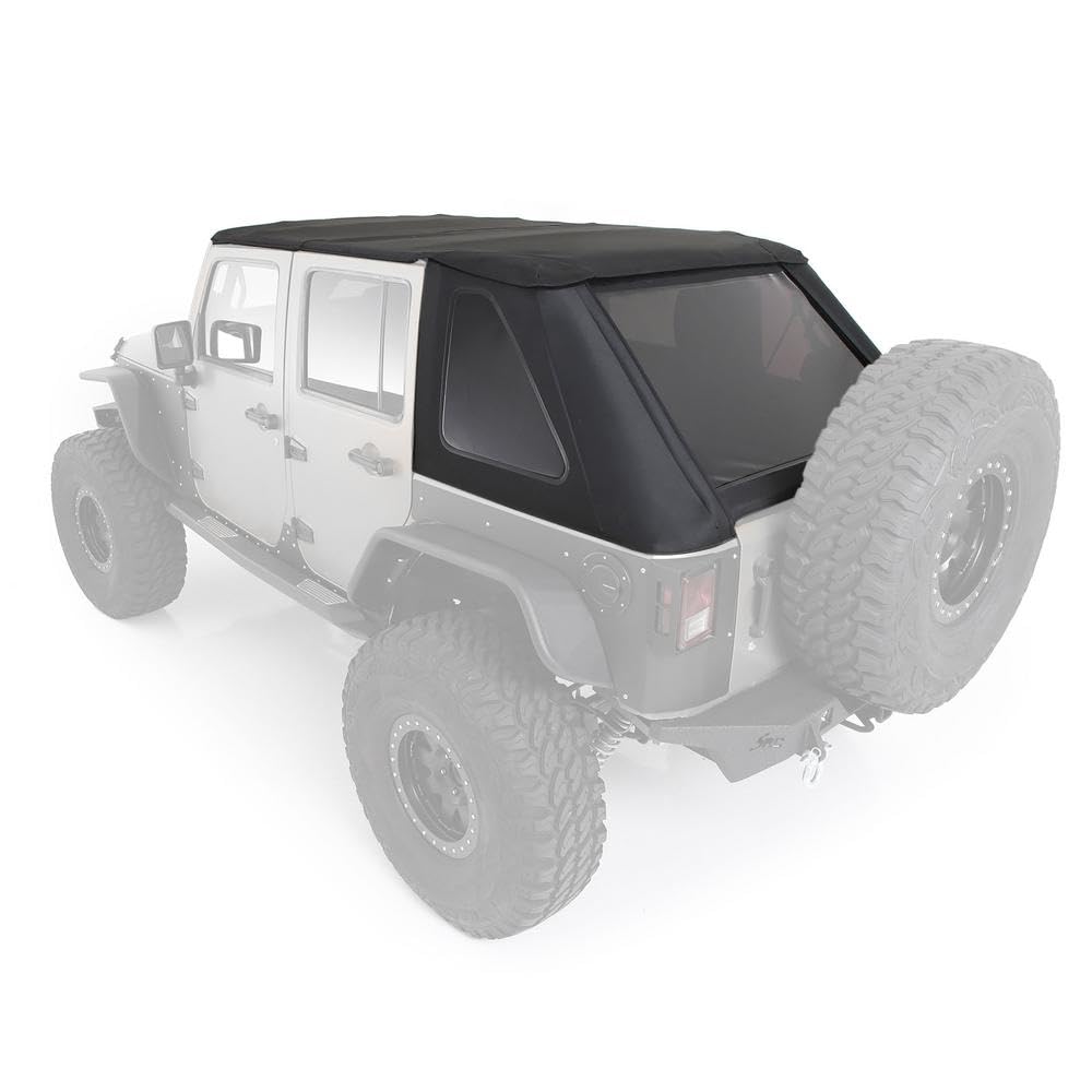 Black Diamond Smittybilt 9083135K Bowless Combo Top w/Tinted Windows 4 Door