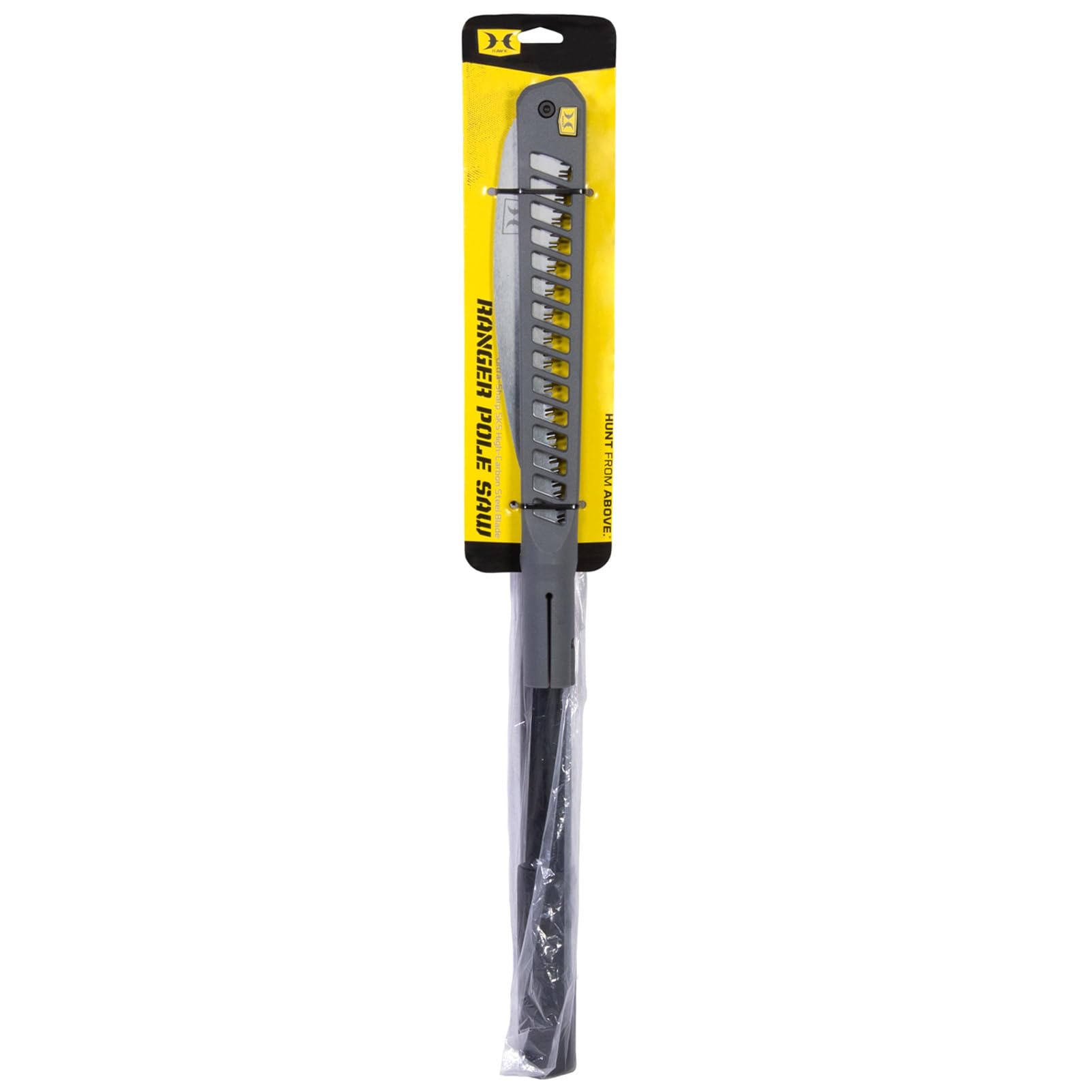 15ft Hawk Ranger Pole Saw with 11" High Carbon Steel SK5 Blade & Lightweight Aluminum Pole | Rugged Extendable Corrosion-Resistant Folding Hand Saw for Tree Trimming