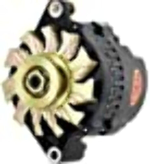 Alt GM CS130 Powermaster Black 140A 6 grv Pulley Str MTG 6.61" Side BAT Post 1-Wire or OE Hookup