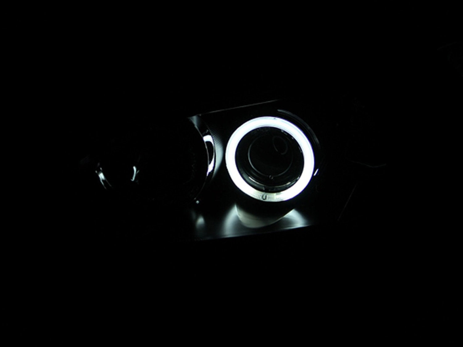 Mazda 3 Anzo USA 121228 Projector Halo Black Clear Amber Headlight Assembly - (Sold in Pairs)