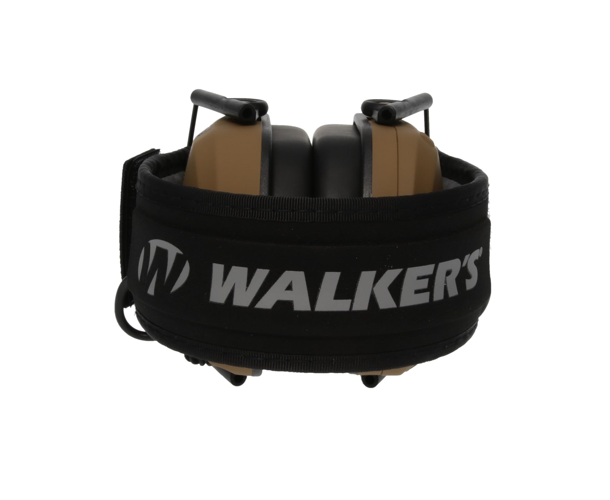 Walker's Razor Slim Ultra Low Profile Compact Design Adjustable Hearing Protection Range Shooting Hunting Electronic Earmuffs, Battle Brown - Patriot Series