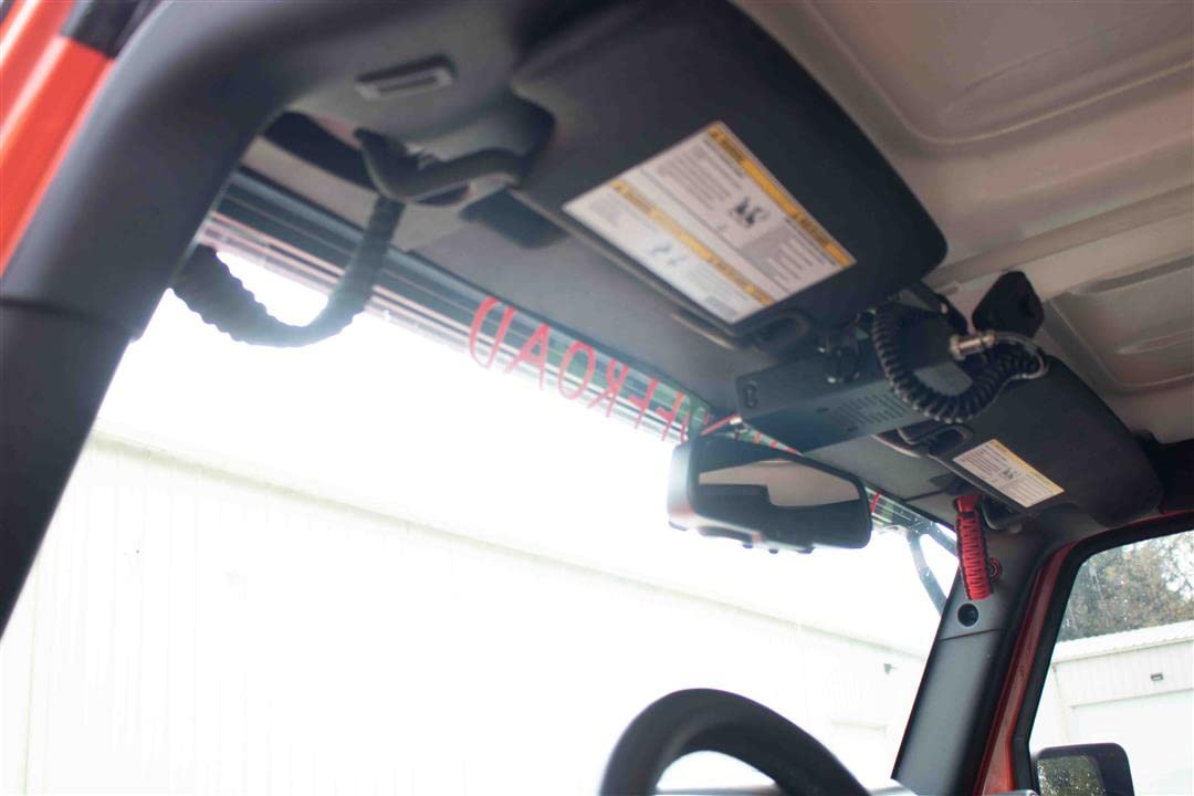 Fishbone Offroad FB55283: Black Grab Handles for A-Pillar and Sound Bar Paracord