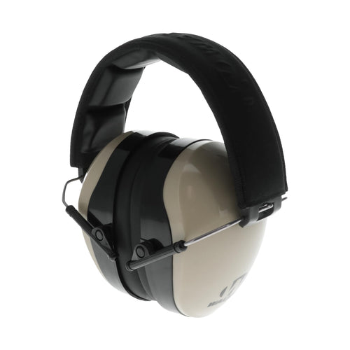 Walker's Passive Dual Colored Muff - Compact Folding Lightweight 26dB NRR Hunting Gun Range Shooting Hearing Protection Muff w/Padded Headband & PVC Earpads, Flat Dark Earth