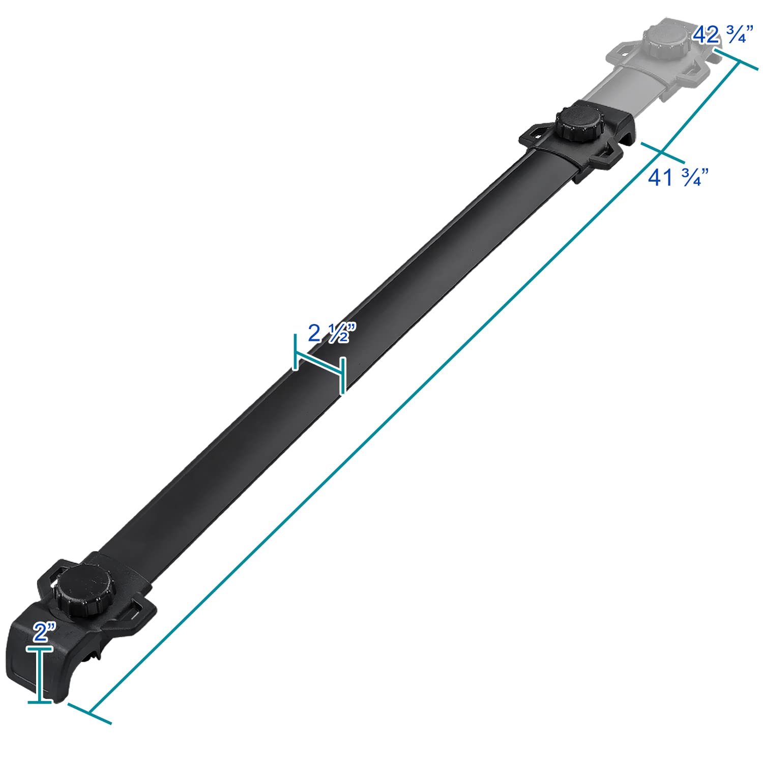 Aluminum Spec-D Tuning Factory Silver Top Roof Rack Side Rails Bar Compatible with 2007-2017 Jeep Patriot