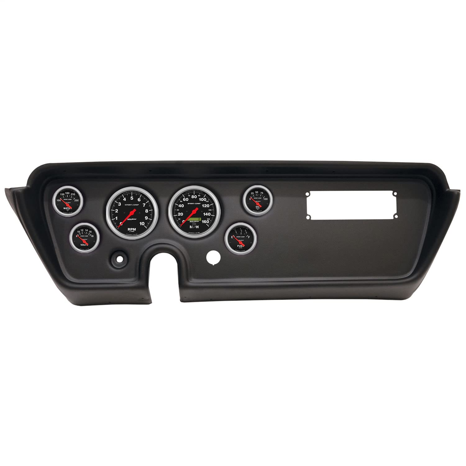 AutoMeter Dash Kit Direct Fit, (3 3/8" X2, 2 1/16" X4), Pontiac GTO/Lemans 67, Sport-Comp (2113-11)