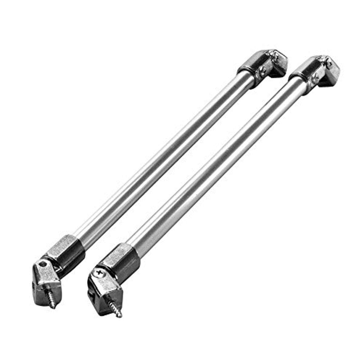 Taylor Made Products 14" Windshield Support Bar Anodized Aluminum with Chrome Fittings