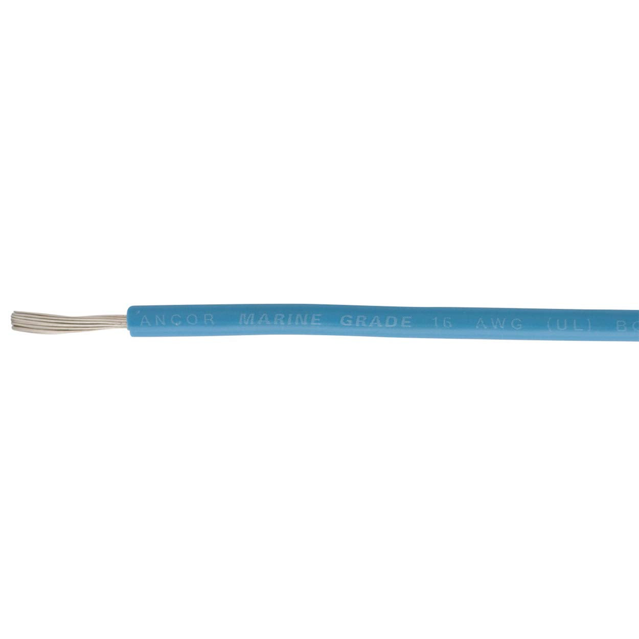 Marine Grade Ancor 101910 Electrical Primary Tinned Copper Boat Wiring (16-Gauge, Light Blue, 100-Feet)