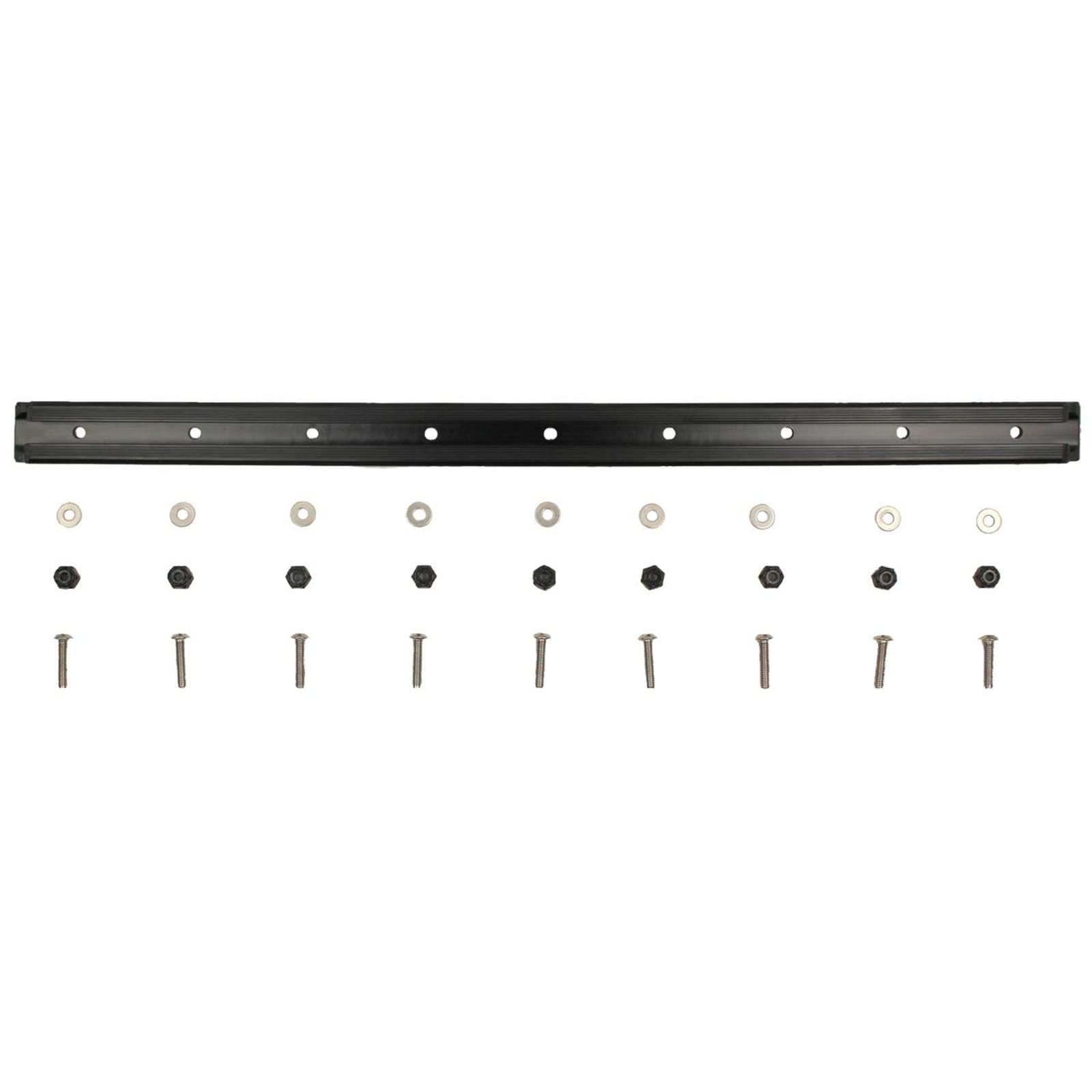 GTSL90 YakAttack GearTrac – 16" Black | 0.9" Wide Polymer Kayak Track Mount Rail for Accessories | Surface Mount with Stainless Hardware | USA-Made Durability Yak Attack