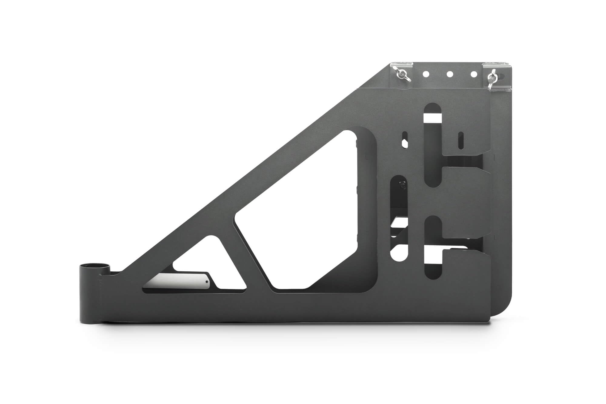 MTO Series Rear Bumper Spare Tire Swing Gate DV8 Offroad for the 2018-2025 Jeep Wrangler JL | Single Action Swing Gate | Compatible with our MTO Series Steel Wrangler Rear Bumper