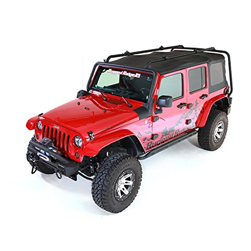 Sherpa Roof Rack Rugged Ridge 11703.02; 07-18 Jeep Wrangler JKU, 4 Door
