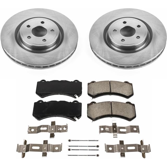 Power Stop Front KOE5957 Brake Kit Autospecialty Replacement Brake Rotors & Ceramic Brake Pads For 2012 2013 Jeep Grand Cherokee SRT8 | 2014-2020 Grand Cherokee SRT | 2018-2020 Dodge Durango SRT