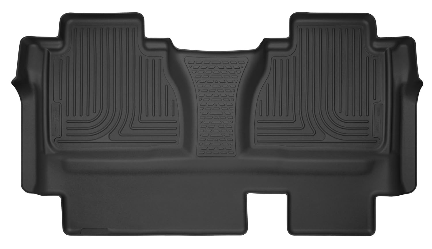 Husky Liners Floor Mats X-act Contour | Fits 2014-2021 Toyota Tundra, Double Cab (Full Coverage) | 2nd Row, 1-pc Black - 53851