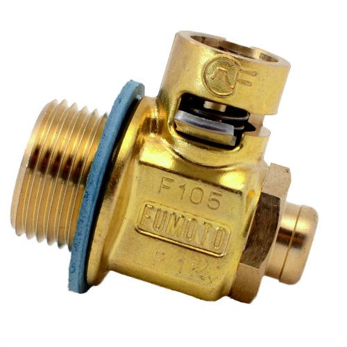 FUMOTO Valve W/Short Nipple F105S M20-1.5 Threads