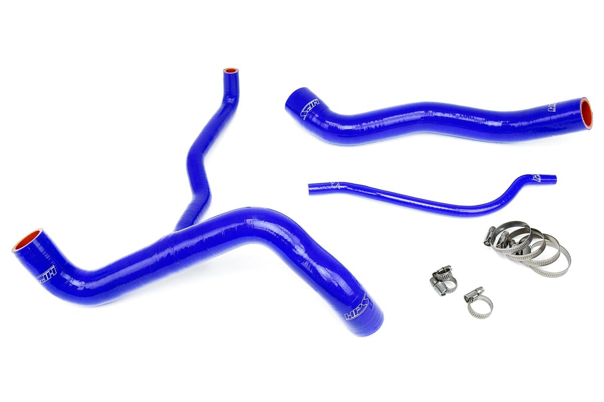 Blue HPS 57-1304-BLUE Silicone Radiator Coolant Hose Kit