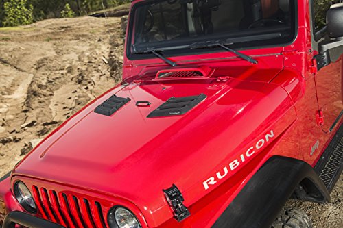 Hood Vent Kit, Rugged Ridge | Performance, Black | 17759.09 | Fits 1997-2018 Jeep Wrangler