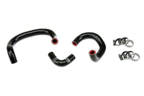 HPS Performance Silicone Black Heater Hose Kit Compatible for 1998-2005 Lexus GS300 GS400 2JZ-GTE VVT-i Swap, 57-1927-BLK