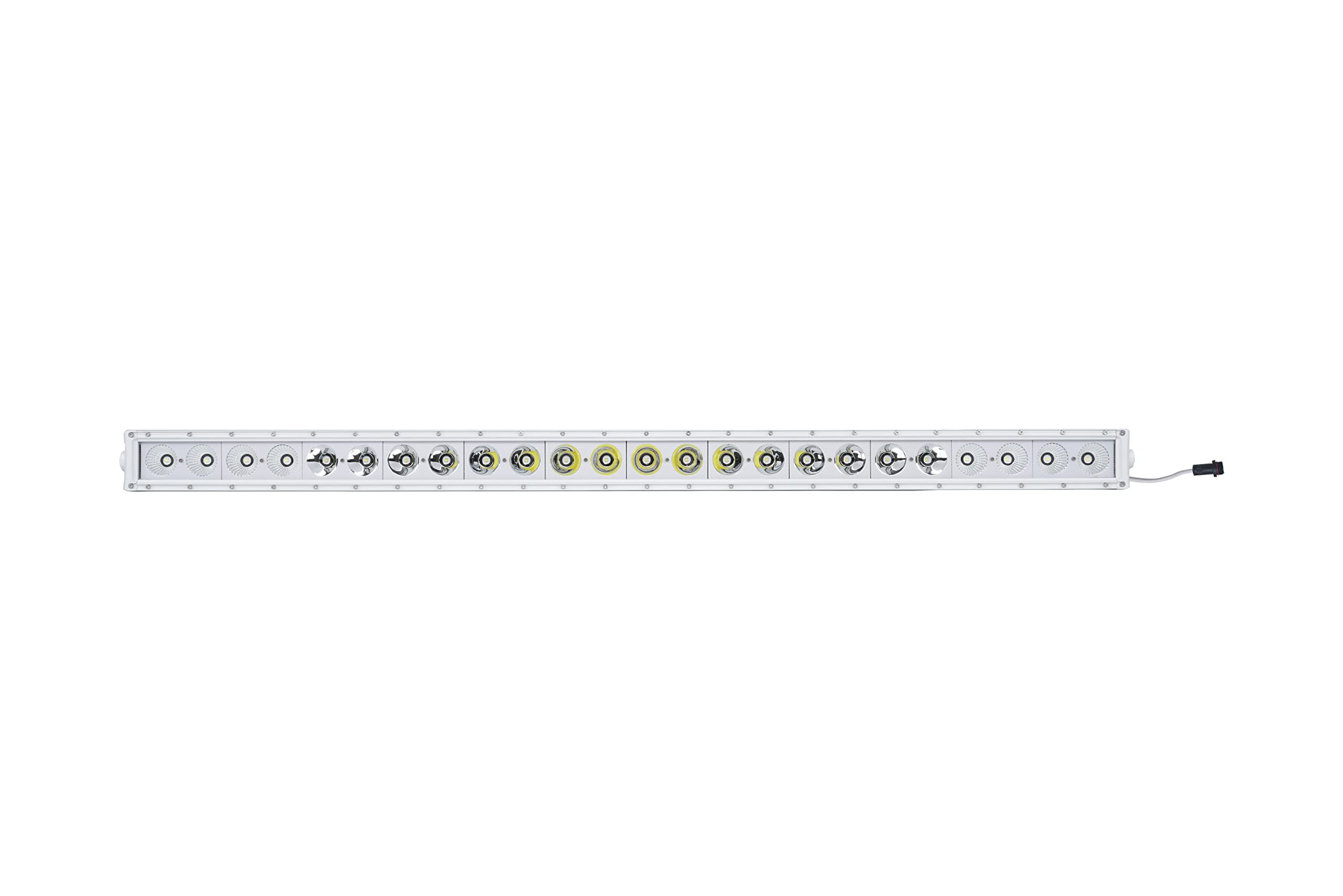 Race Sport Lighting 50inch MS240WSRS Marine Grade Single Row Straight Light Bar with 240-Watt 24 x 10W High Intensity OSRAM LEDs