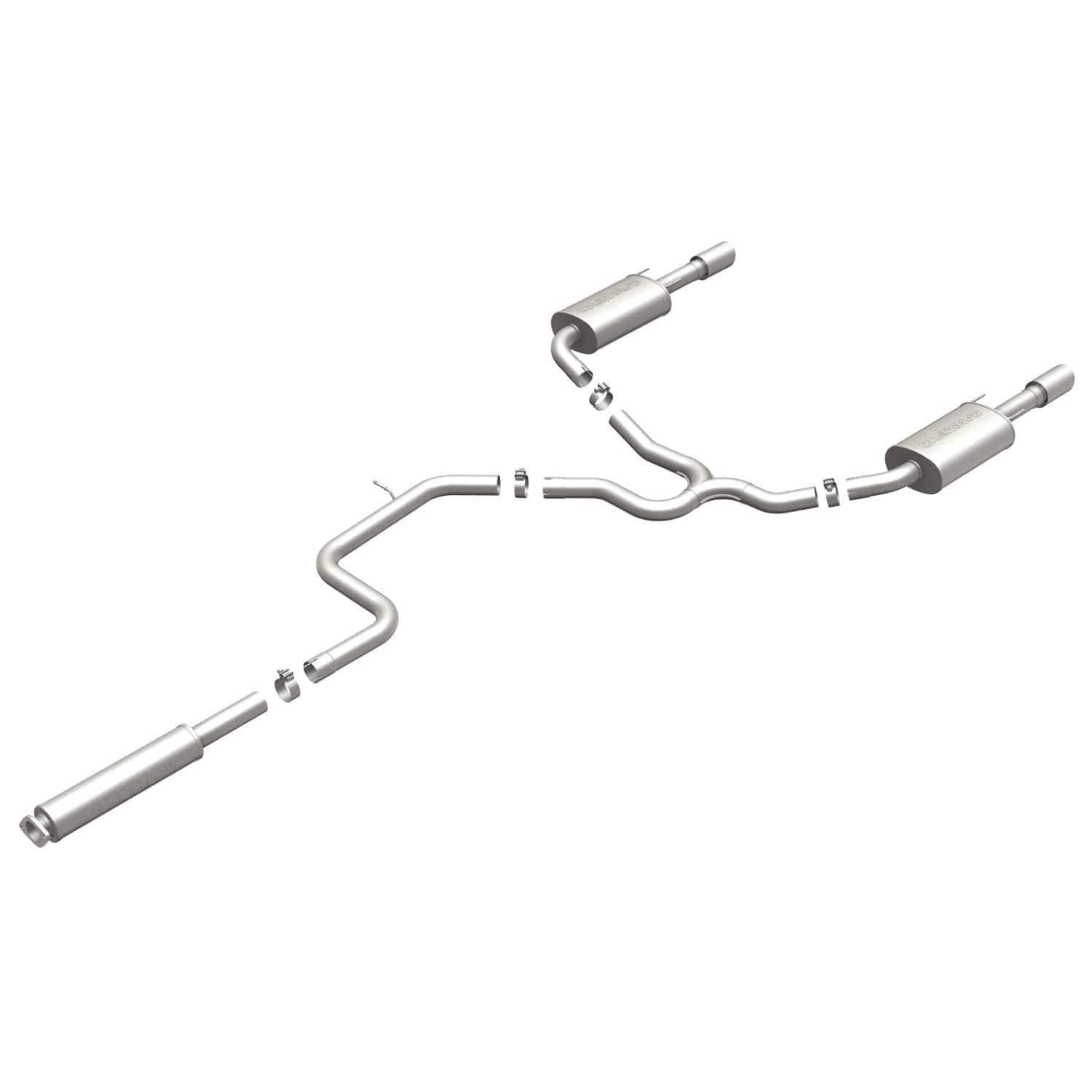 Large MagnaFlow Stainless Steel Performance Exhaust System Kit